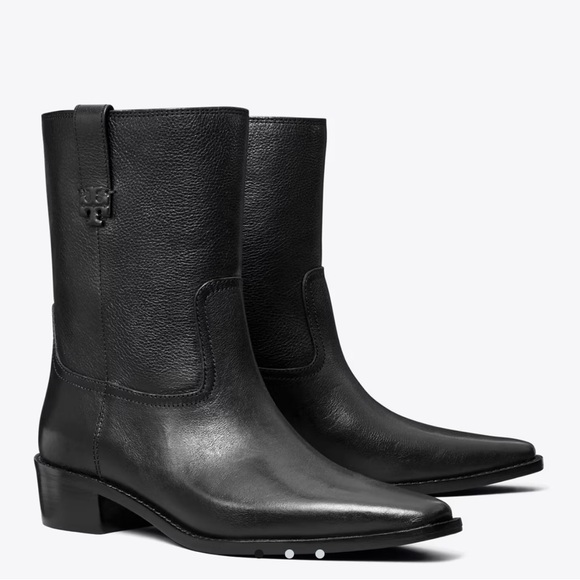 Tory Burch Black Ankle Boots - Picture 1 of 5